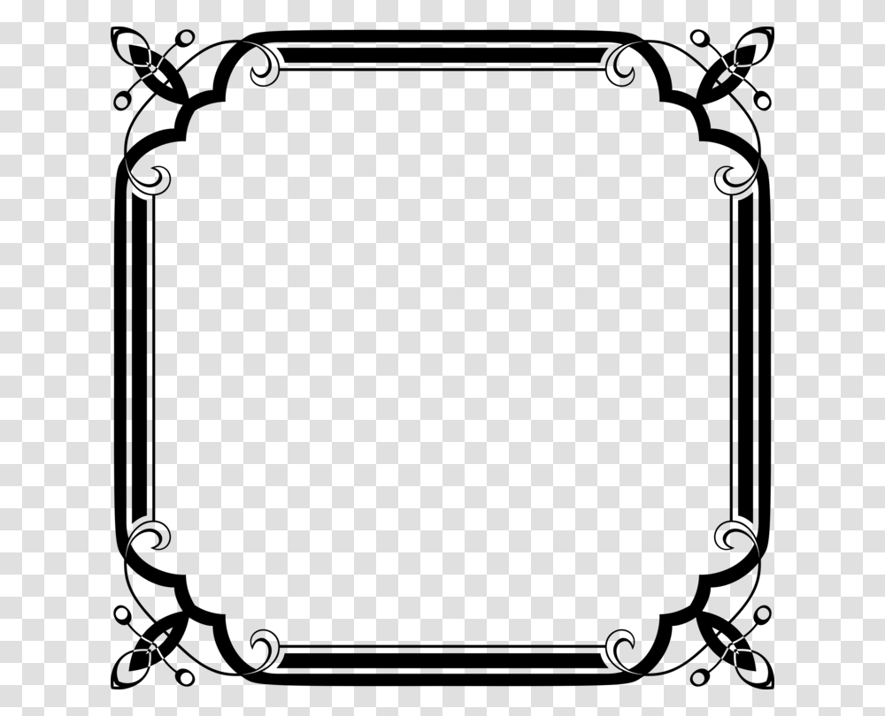 Calligraphic Frames And Borders Picture Frames Painting Art Free, Gray, World Of Warcraft Transparent Png