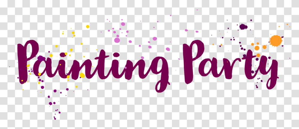 Calligraphy, Purple, Confetti, Paper Transparent Png