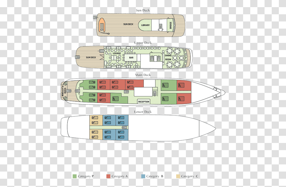 Callisto Deck Plan Showing Lower Main Upper And Deck Plan Callisto Variety Cruises, Electronics, Remote Control, GPS Transparent Png