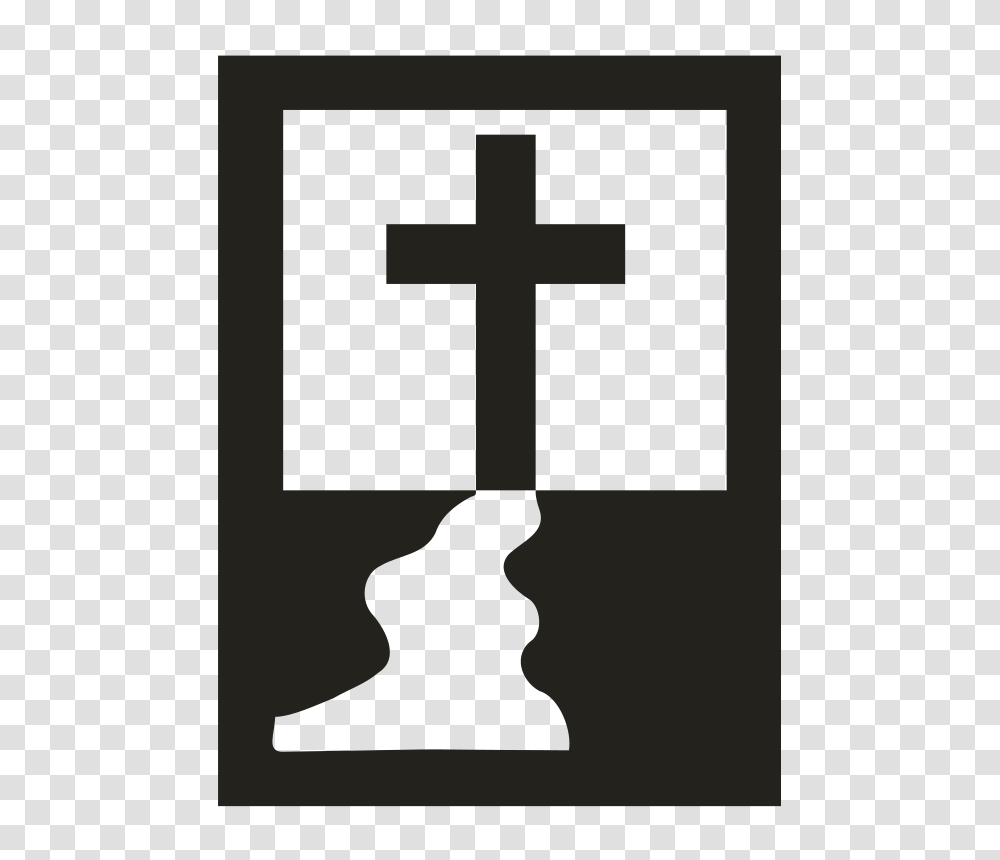 Calvario Bw, Religion, Cross, Priest Transparent Png