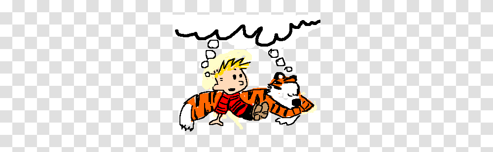 Calvin And Hobbes Begin To Imagine Something, Poster, Advertisement Transparent Png