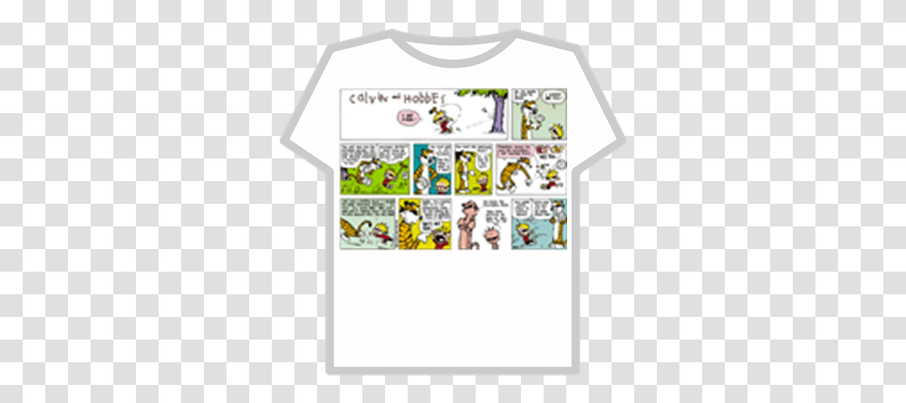 Calvin And Hobbes Comic Strip T Shirt 1 Roblox Calvin And Hobbes Memes, Clothing, Apparel, Sleeve, Text Transparent Png