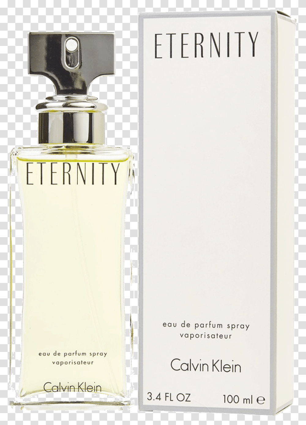 Calvin Klein Eternity Edp For Ladies 100 Ml Calvin Klein Perfume Logo, Bottle, Cosmetics Transparent Png