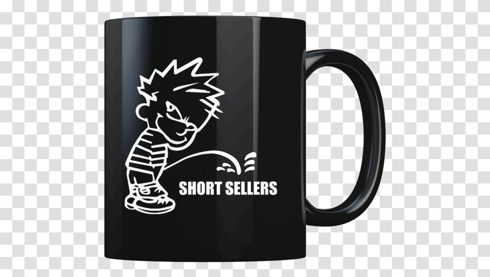 Calvin Pee Short Sellers Coffee Mug Calvin Shit, Coffee Cup, Beverage Transparent Png