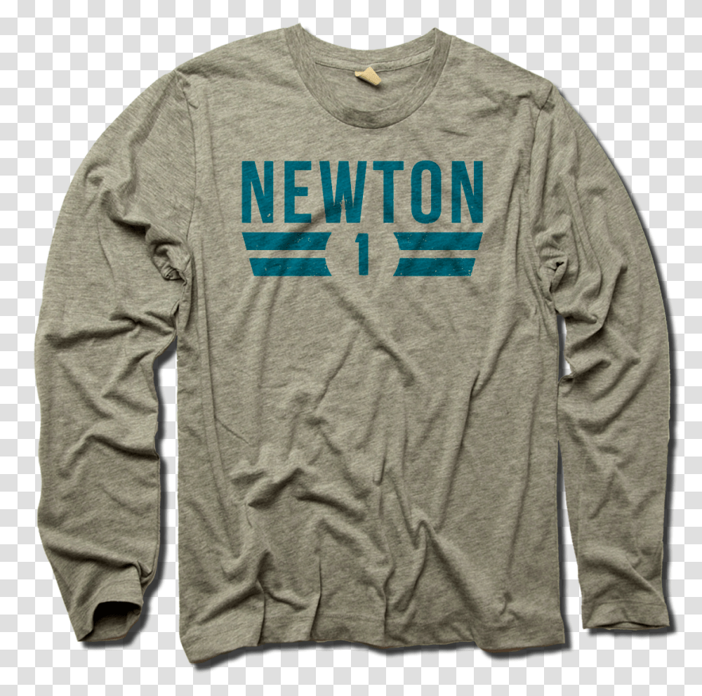 Cam Newton Font Mens Tops Blue Football Long Sleeve, Clothing, Apparel, Sweatshirt, Sweater Transparent Png