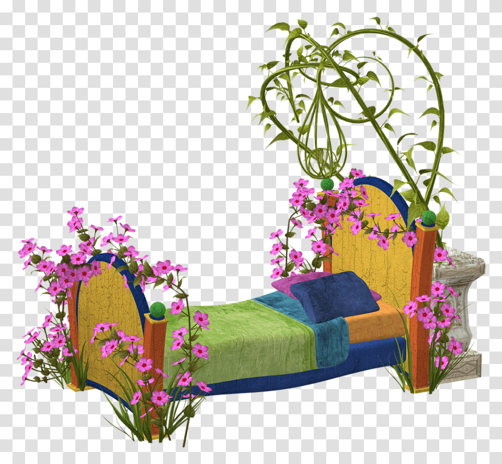 Cama De Flores, Plant, Interior Design, Purple, Furniture Transparent Png