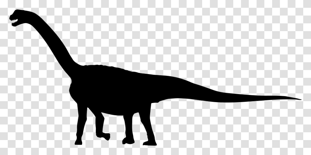 Camarosaurus Dinosaur Side Silhouette Icon Free Download, Reptile, Animal, T-Rex, Antelope Transparent Png