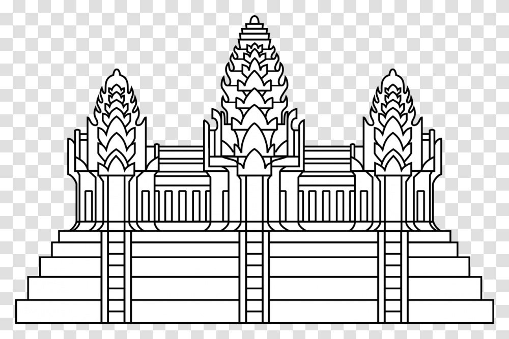 Cambodia Flag Angkor Wat, Architecture, Building, Pillar, Column Transparent Png