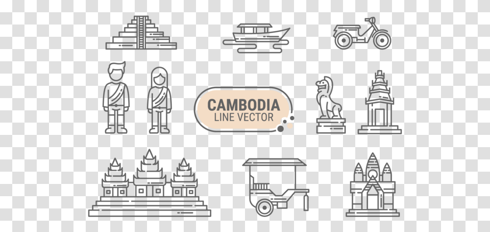 Cambodia Icons Vector Cambodia Icon, Building, Transportation, Vehicle Transparent Png