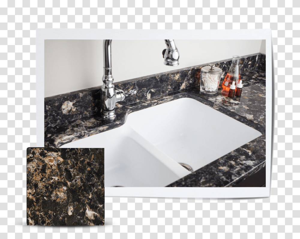 Cambria Quartz Gallery Of Feature Stones, Sink Faucet, Indoors, Double Sink Transparent Png