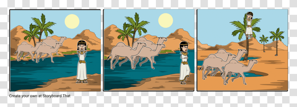 Camel And Baby Storyboard, Mammal, Animal, Painting Transparent Png