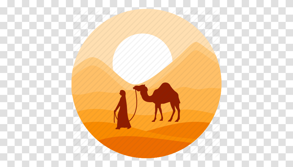 Camel Desert Dune Land Sahara Sand Sun Icon, Mammal, Animal, Dog, Pet Transparent Png