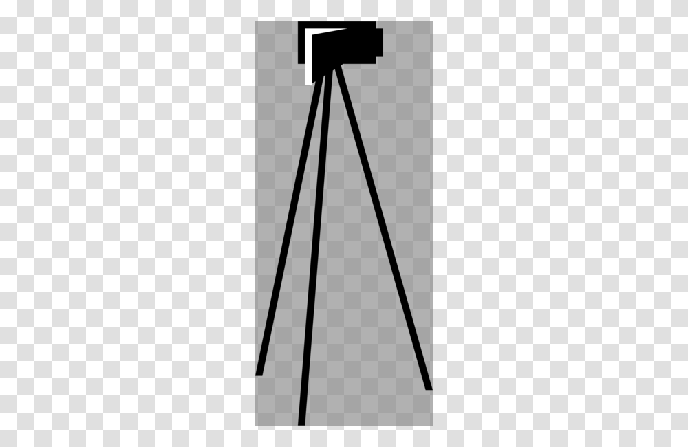 Camera Black And White Clipart, Tripod Transparent Png