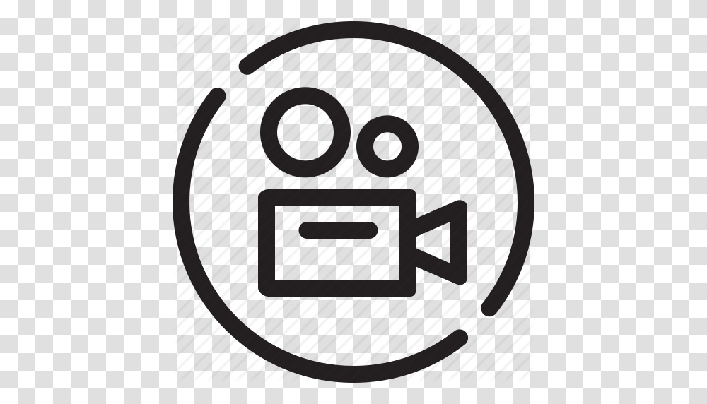 Camera Cinema Film Fun Movie Movie House Picture Palace Icon, Electronics, Clock Tower, Building, Logo Transparent Png