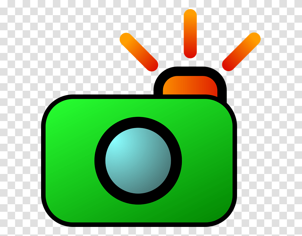 Camera Clip Art, Green, Light, Ipod, Electronics Transparent Png