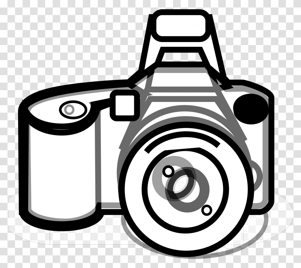 Camera Clipart Clipart Black And White, Electronics, Digital Camera Transparent Png