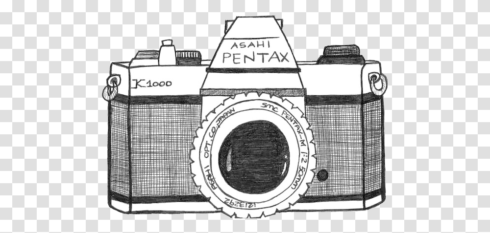 Camera Clipart Old Time X Old Camera Clip Art Black And White, Electronics, Digital Camera, Video Camera Transparent Png