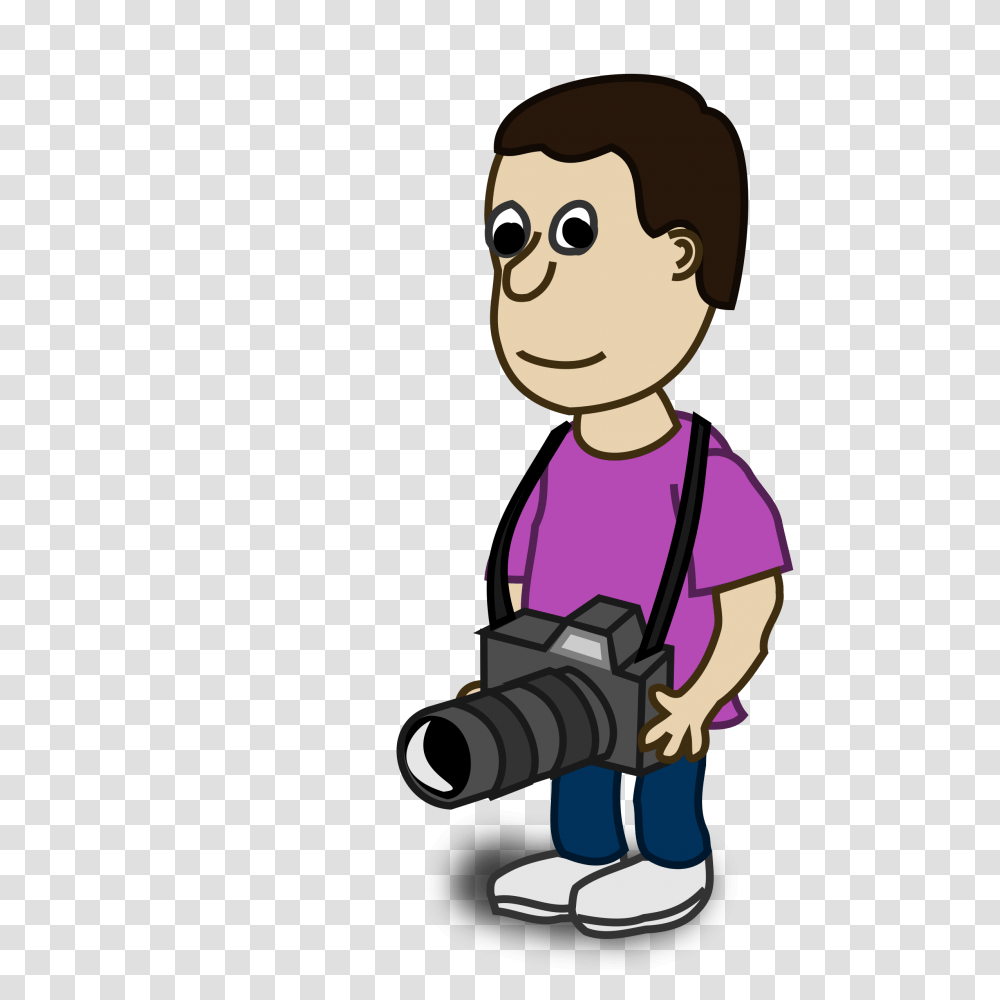 Camera Clipart Person, Photographer, Photography, Electronics, Girl Transparent Png