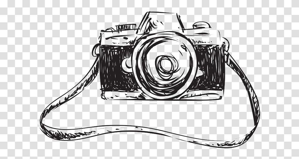 Camera Drawing, Electronics, Digital Camera Transparent Png