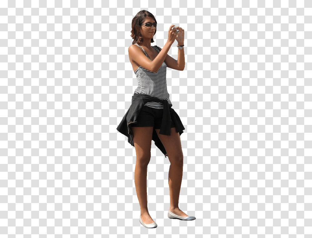 Camera Girl, Person, Shorts, Footwear Transparent Png