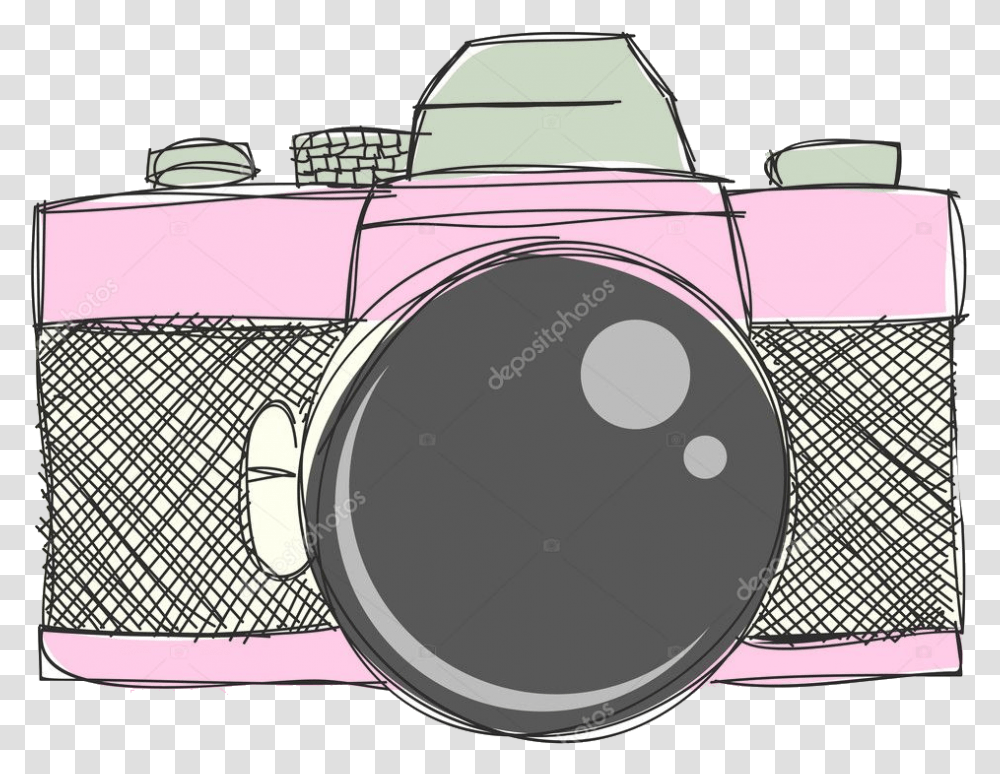 Camera Hand Drawn Clipart And Vector Files Stock Day Challenge July 2019, Electronics, Car, Vehicle, Transportation Transparent Png