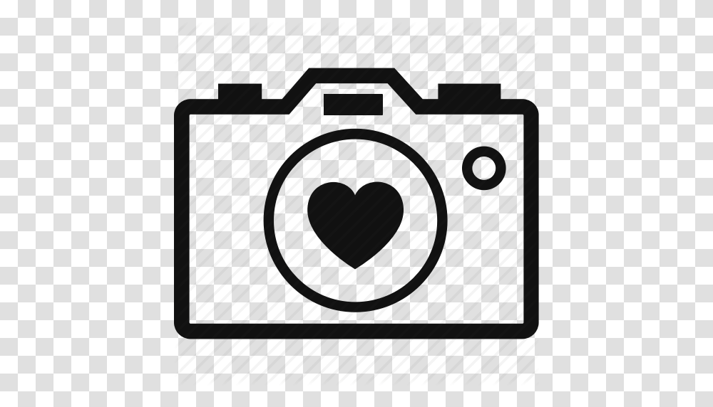 Camera Heart Love Photo Photography Icon, Electronics, Logo, Security Transparent Png