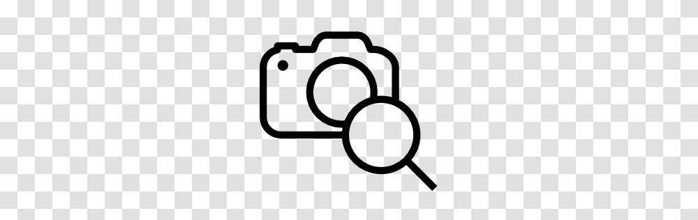 Camera Icons, Electronics, Stencil, Magnifying Transparent Png