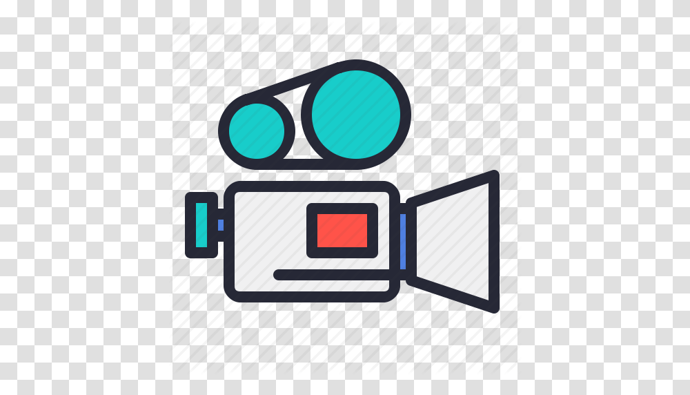 Camera Lens Movie Old Record Video Vintage Icon, Light, Traffic Light, Electronics Transparent Png
