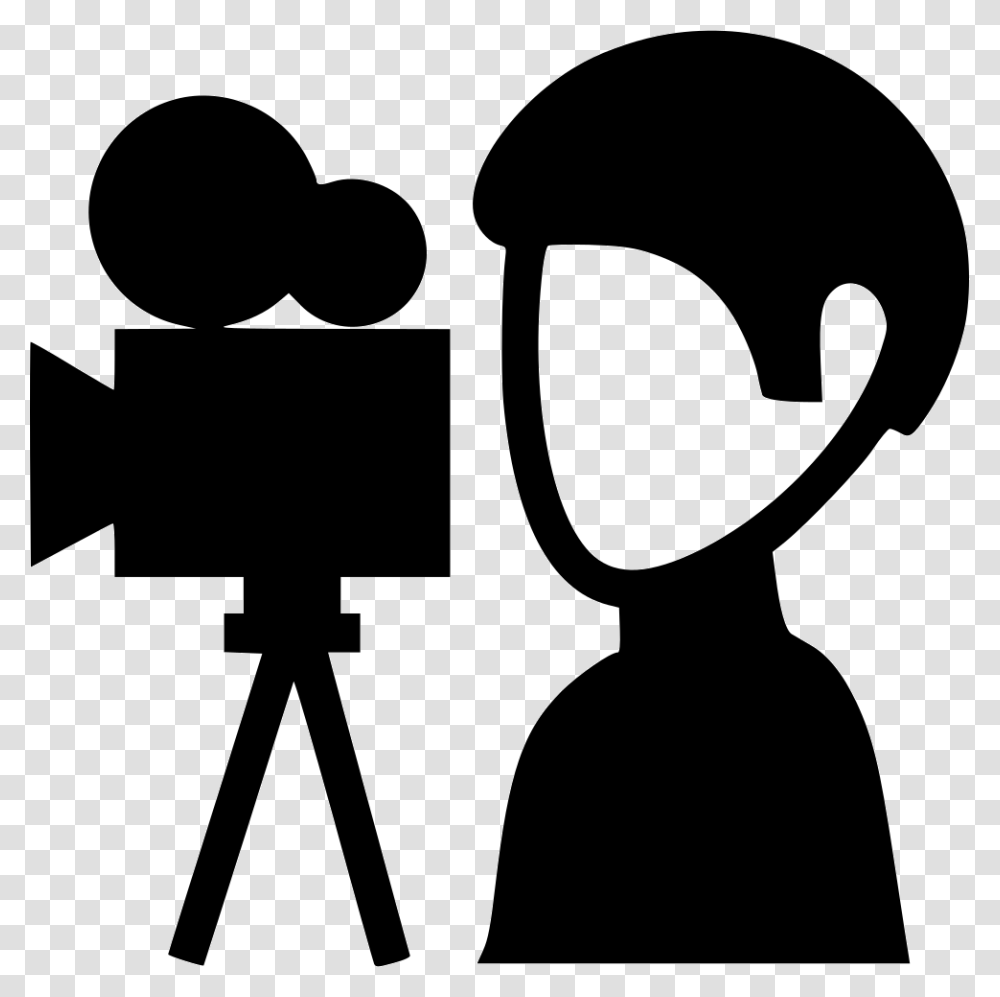 Camera Man Camera Man Icon, Tripod, Photographer, Photography, Silhouette Transparent Png