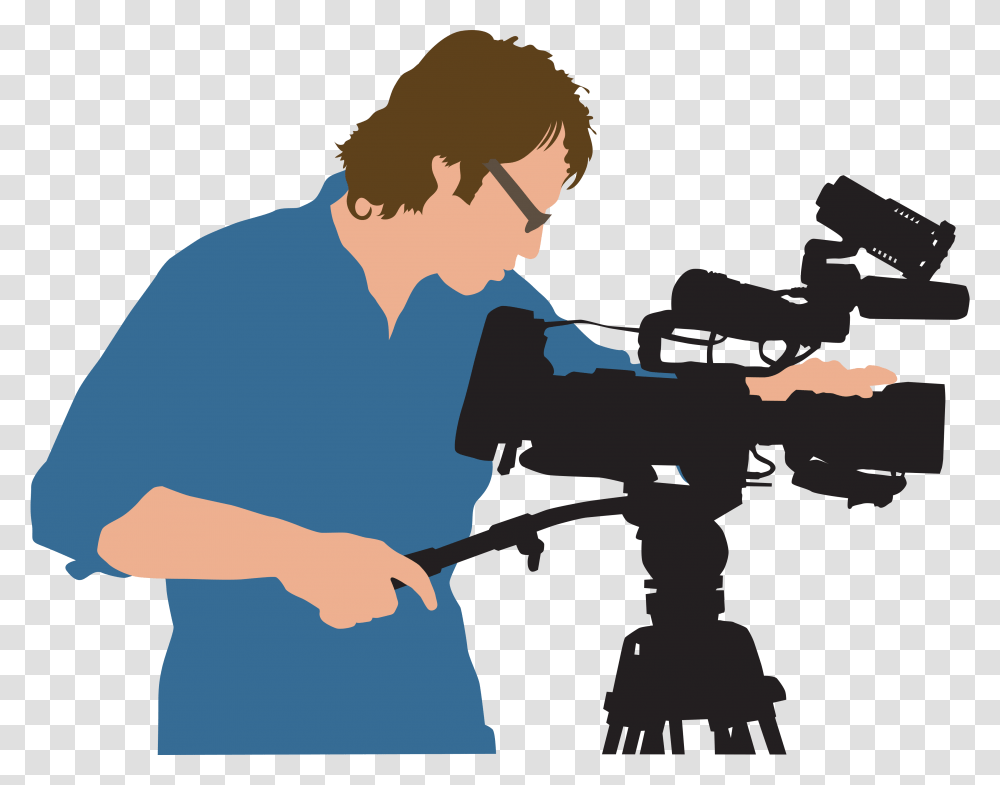 Camera Man Cartoon Clip Art, Person, Human, Tripod, Photographer Transparent Png