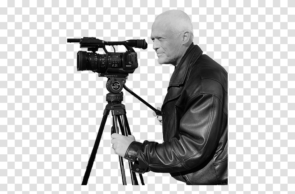 Camera Man No Background Film Crew Background, Person, Human, Tripod, Photography Transparent Png