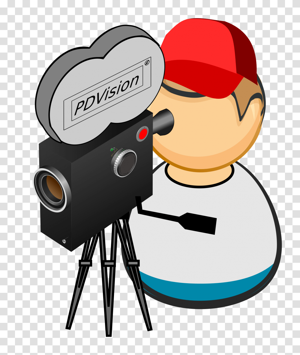 Camera Man Vector Clipart Image, Tripod, Electronics, Cowbell, Telescope Transparent Png