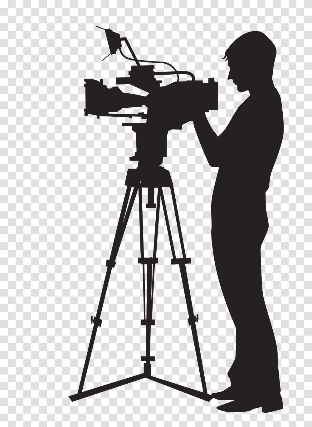 Camera Operator Video Clip Art Video Shooting Video Shooting Camera, Tripod, Person, Human, Photography Transparent Png
