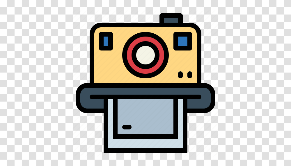 Camera Photograph Polaroid Vintage Icon, Electronics, Stereo Transparent Png