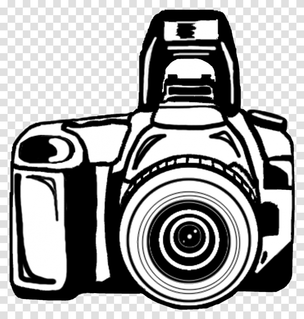 Camera Photography Clip Art Camera Black And White, Electronics, Digital Camera, Stencil, Grenade Transparent Png