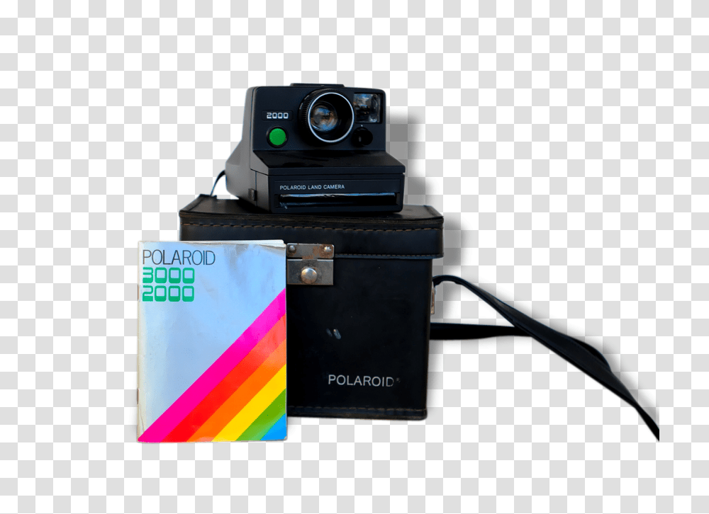 Camera Polaroid With Protective Jacket And Directions, Electronics, Webcam, Projector, Video Camera Transparent Png
