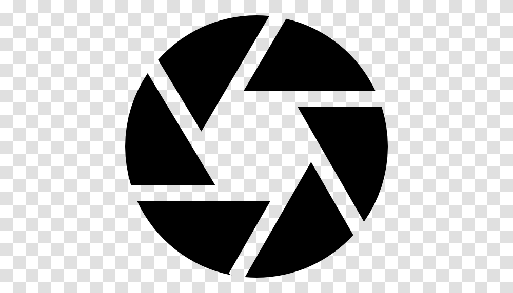 Camera Shutter, Star Symbol, Recycling Symbol Transparent Png