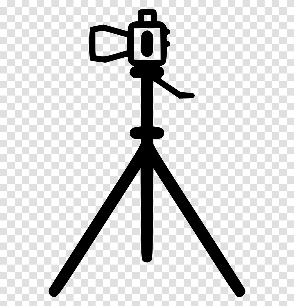 Camera Stand Comments Camera On Stand, Tripod, Sword, Blade, Weapon Transparent Png