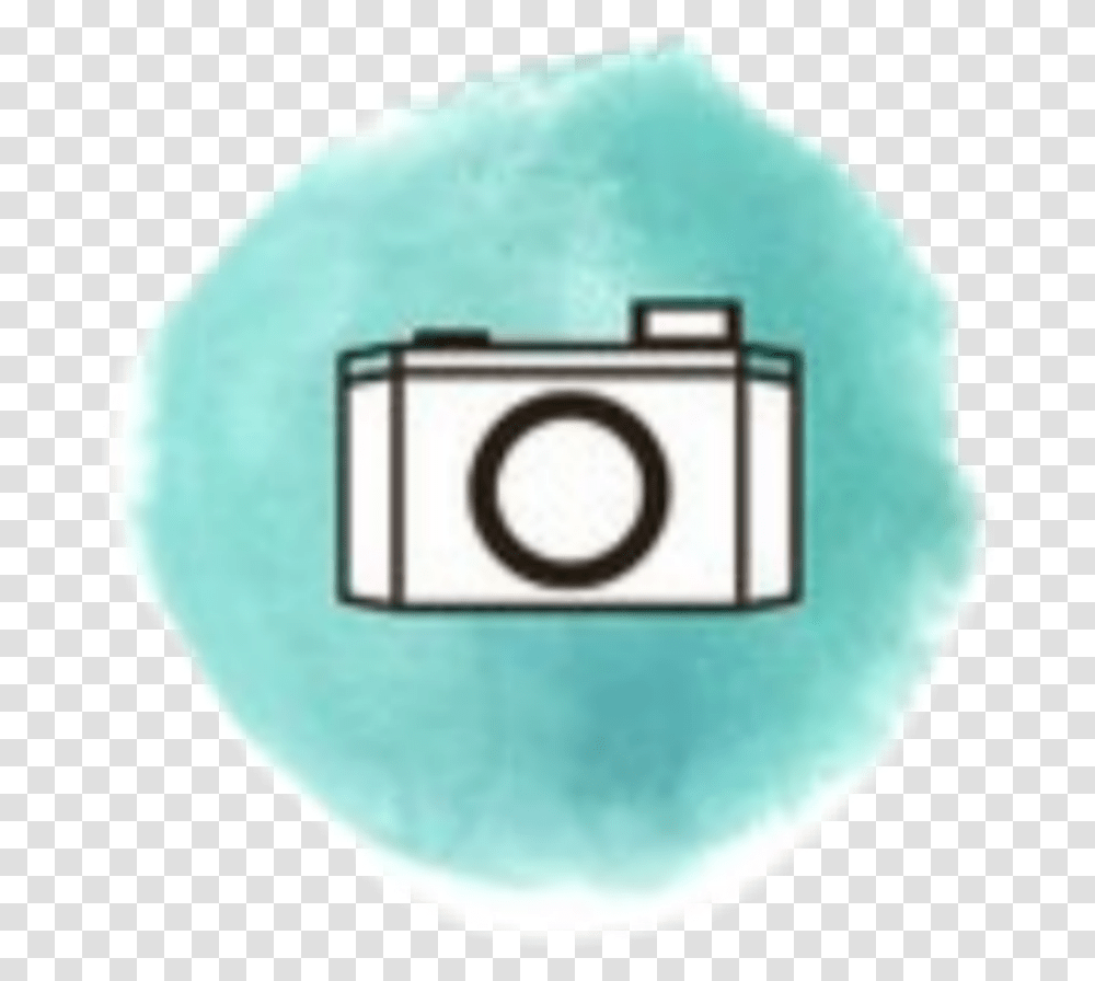 Camera Sticker Blue Watercolor Water By Nova Circle, Nature, Outdoors, Accessories, Plectrum Transparent Png