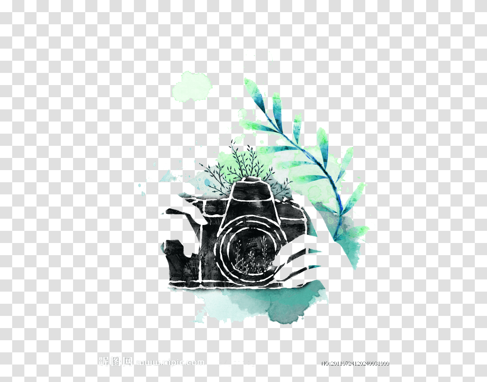 Camera Watercolor, Electronics, Poster Transparent Png