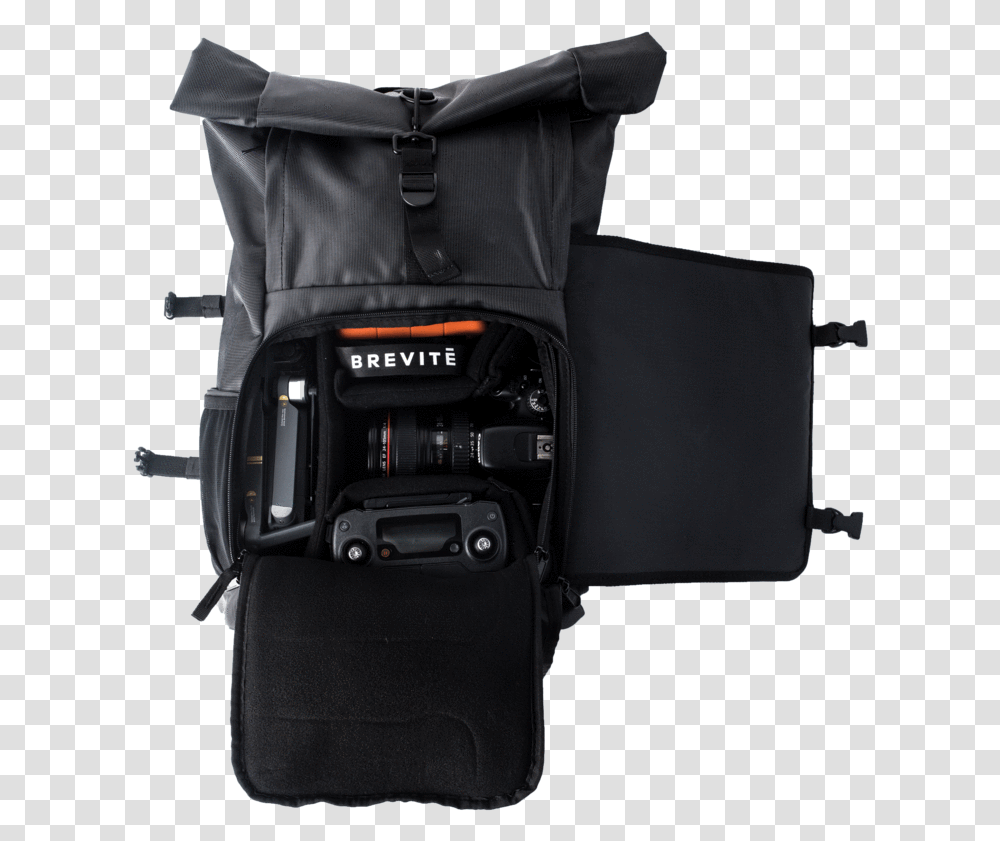 Camera With Strap Clipart Roll Top Camera Backpack, Electronics, Bag, Video Camera, Digital Camera Transparent Png