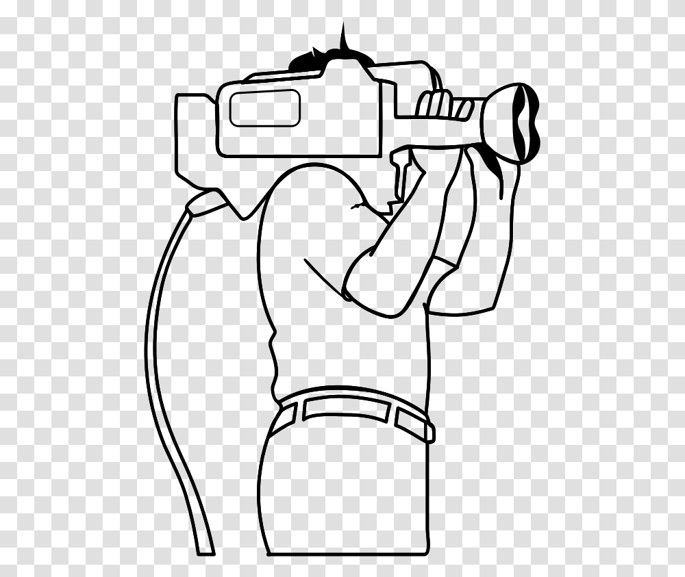 Cameraman Drawing Of Camera Man, Gray, World Of Warcraft Transparent Png