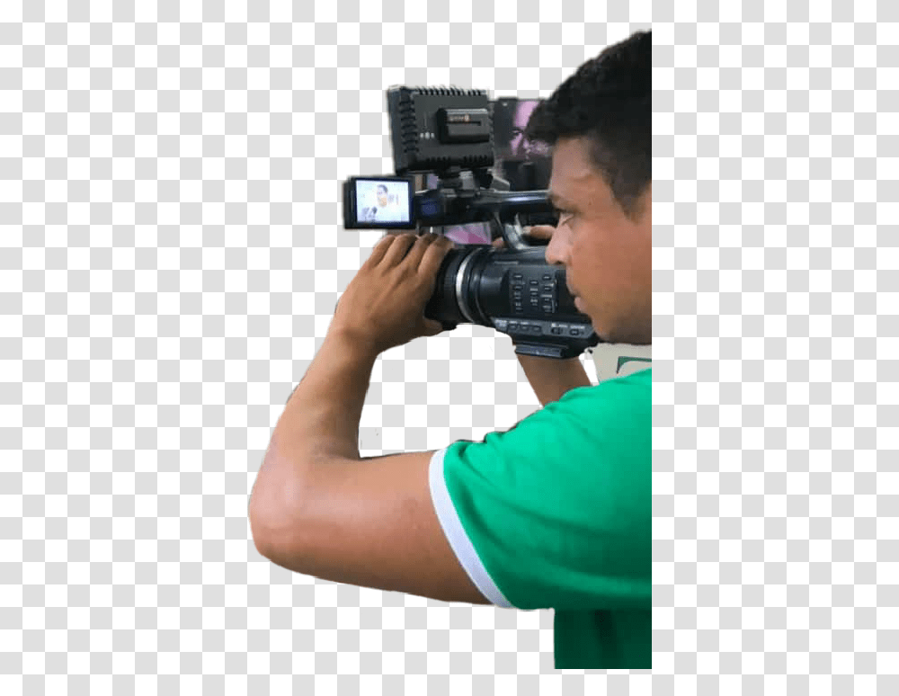Cameraman Sticker Video Camera, Person, Human, Photography, Electronics Transparent Png