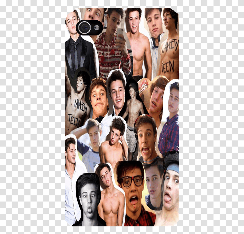Cameron Dallas Collage Iphone Ipod Or Galaxy Case Collage, Person, Poster, Advertisement, Face Transparent Png