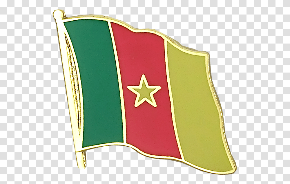 Cameroon Flag Lapel Pin Flag, Armor, Shield Transparent Png