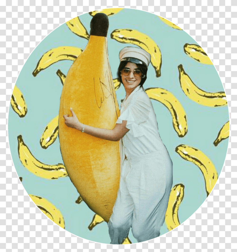 Camila Cabello Banana 2017 Icons Instagram Camila Cabello, Fruit, Food, Person, Helmet Transparent Png