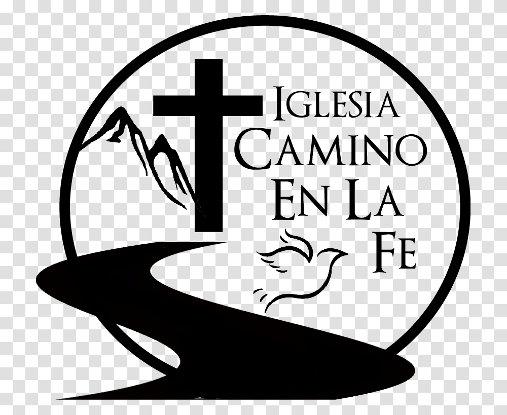 Camino A La Fe, Stencil, Cross Transparent Png