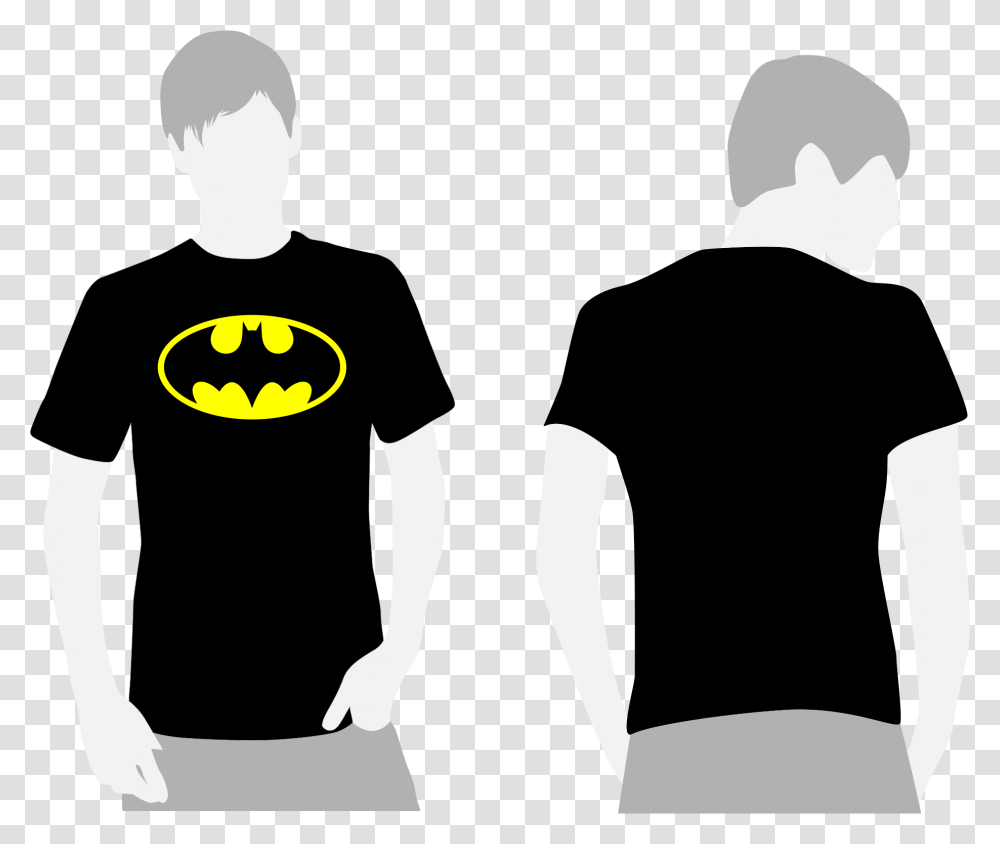 Camisa Batman Masc Use Estilo Anncios T Shirt Design For Intramurals, Silhouette, Person, T-Shirt Transparent Png