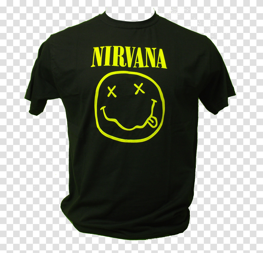 Camisa Nirvana, Apparel, T-Shirt, Person Transparent Png