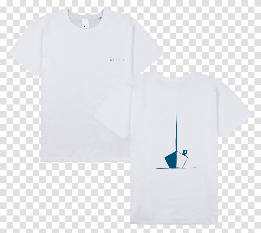 Camiseta Blanca Airusi Logo Barco Navy Active Shirt, Apparel, Sleeve, Long Sleeve Transparent Png